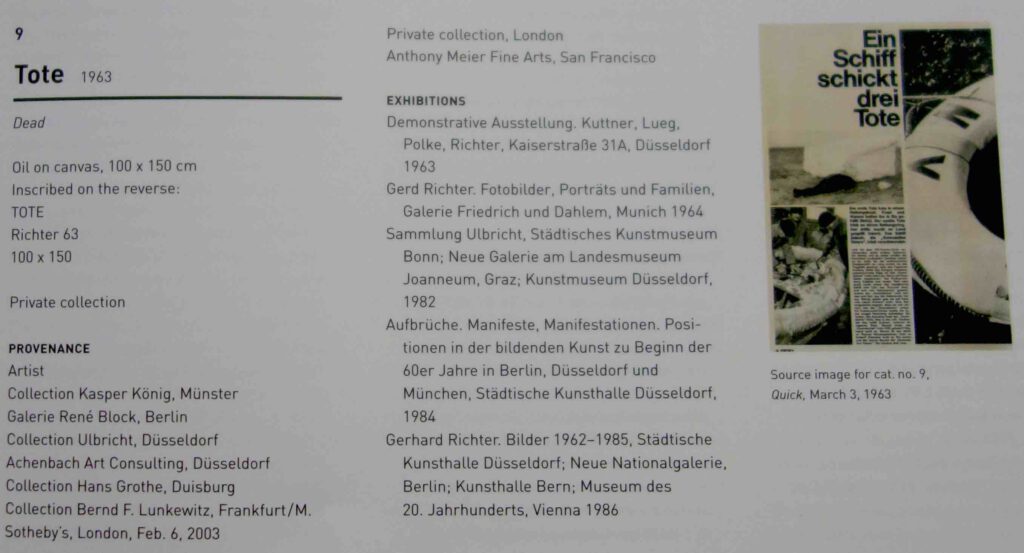 Gerhard Richter Catalogue Raisonné Volume 1 Nos.1-198, 1962-1968, page 63, detail