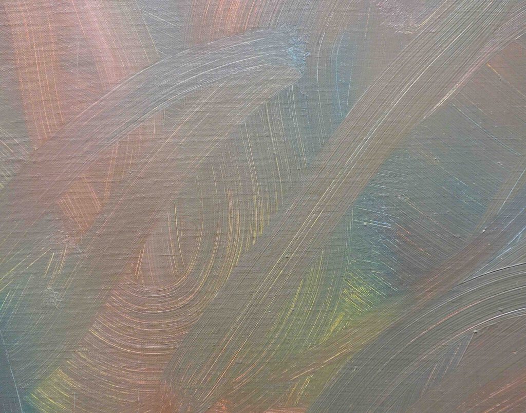 Gerhard Richter Rot-Blau-Gelb 1973. Oil on canvas, 200 x 200 cm @ Ben Brown Fine Arts, detail1