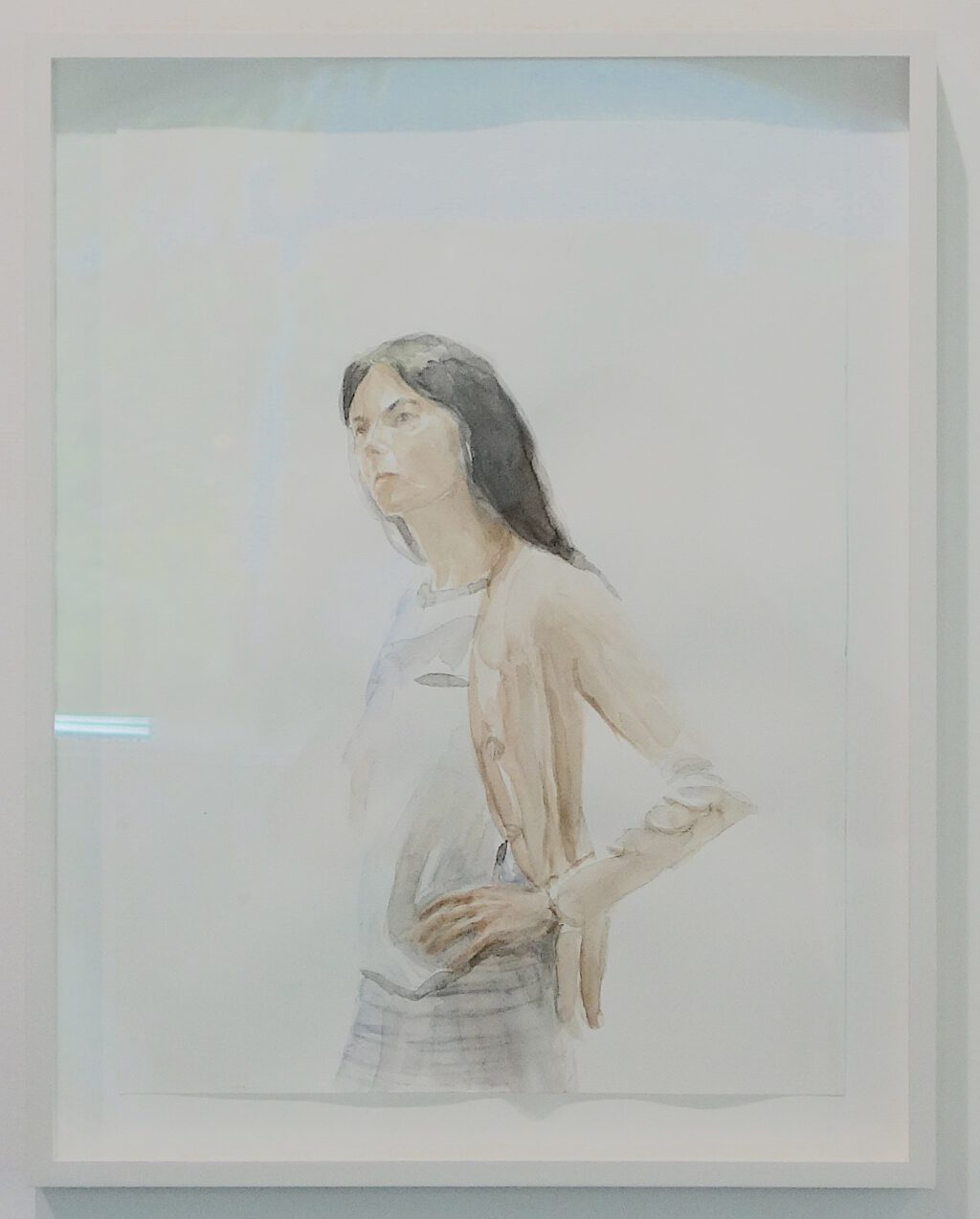 Gillian Wearing Self Portrait January 2022 Watercolor on paper @ REGEN PROJECTS