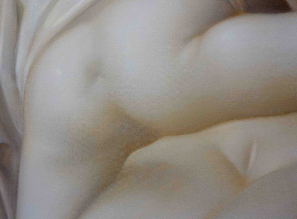John Currin, detail @ Gagosian. No further information available.