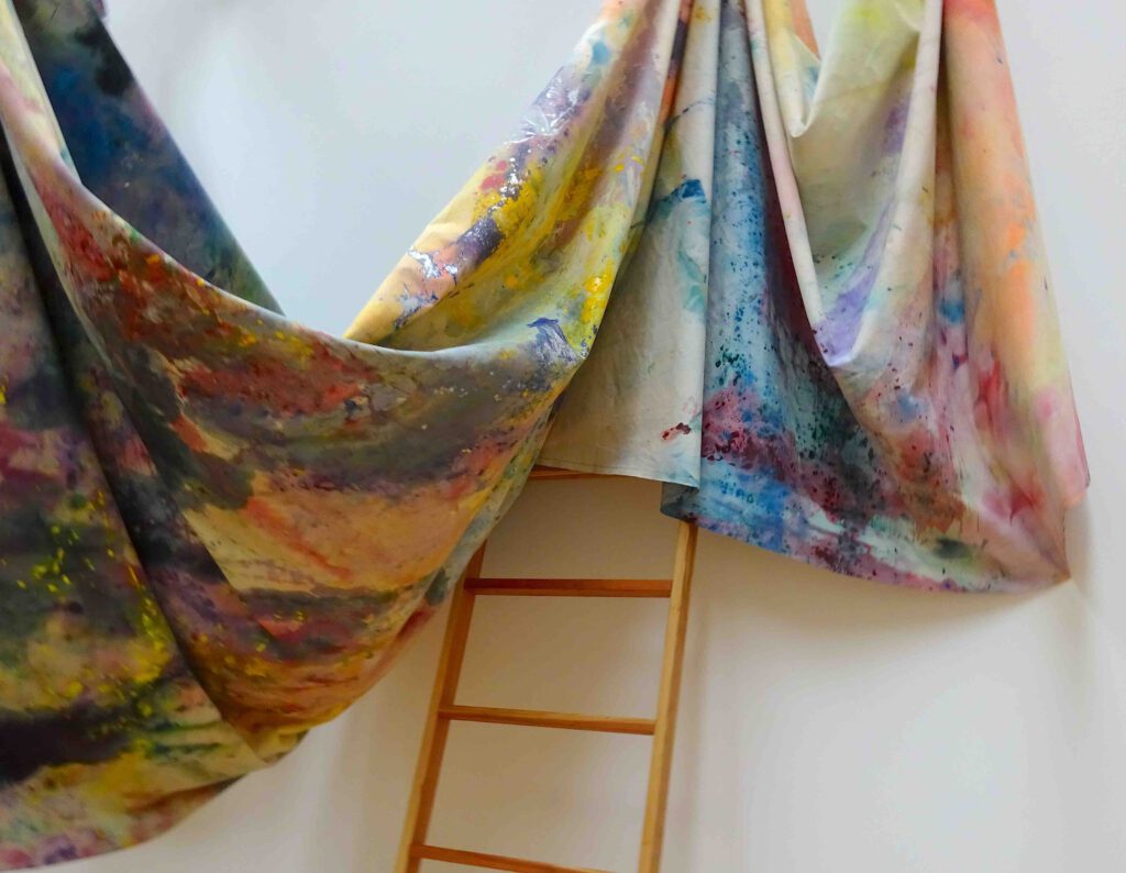 Sam Gilliam | Sam Gilliam "Carousel Form I" 1969. Acrylic on canvas, detail.
Collection of the Speed Art Museum, Louisville, Kentucky. Gift of the Artist 2013 Sam Gilliam | Sam Gilliam "Carousel Form I" 1969. Acrylic on canvas, detail.
Collection of the Speed Art Museum, Louisville, Kentucky. Gift of the Artist 2013