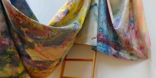 Sam Gilliam | Sam Gilliam "Carousel Form I" 1969. Acrylic on canvas, detail.
Collection of the Speed Art Museum, Louisville, Kentucky. Gift of the Artist 2013 Sam Gilliam | Sam Gilliam "Carousel Form I" 1969. Acrylic on canvas, detail.
Collection of the Speed Art Museum, Louisville, Kentucky. Gift of the Artist 2013