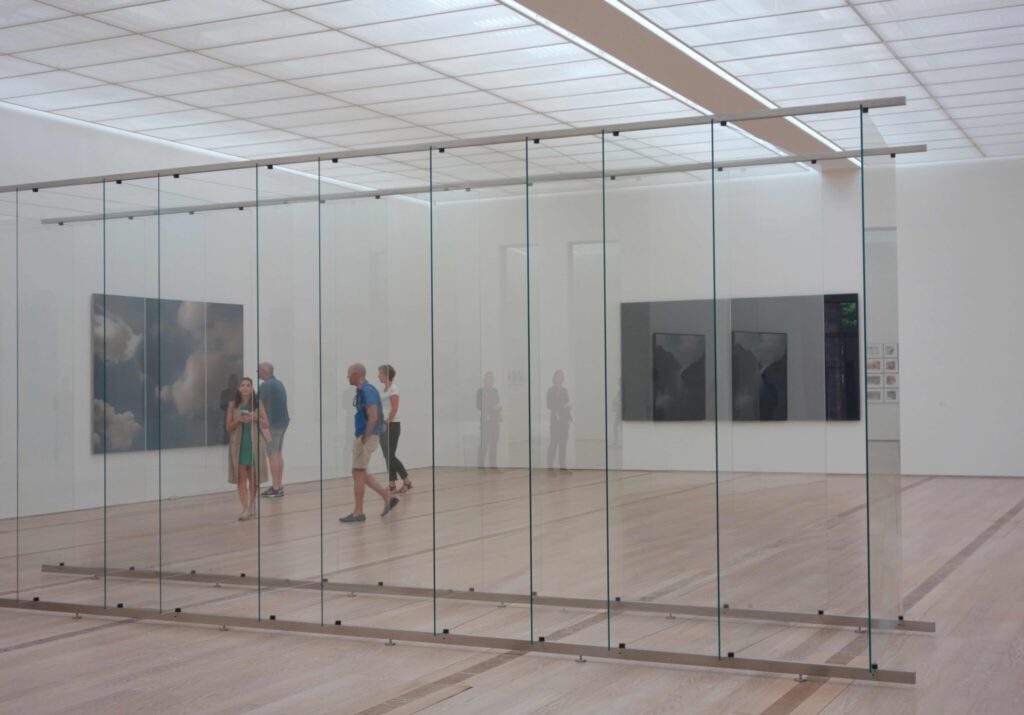 ゲルハルト・リヒター Gerhard Richter “12 Scheiben (Reihe) ” 2013, Glas und Stahlkonstruktion @ Fondation Beyeler 2022