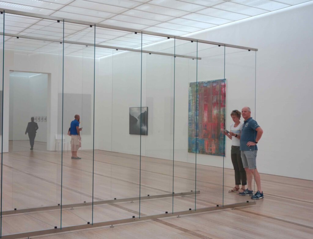 ゲルハルト・リヒター Gerhard Richter “12 Scheiben (Reihe) ” 2013, Glas und Stahlkonstruktion @ Fondation Beyeler 2022