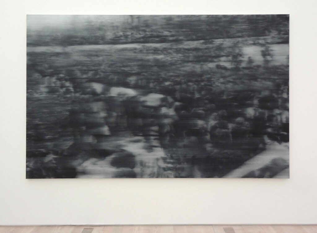 ゲルハルト・リヒター Gerhard Richter “18. Oktober 1977 (Beerdigung) ” 1988, Öl auf Leinwand