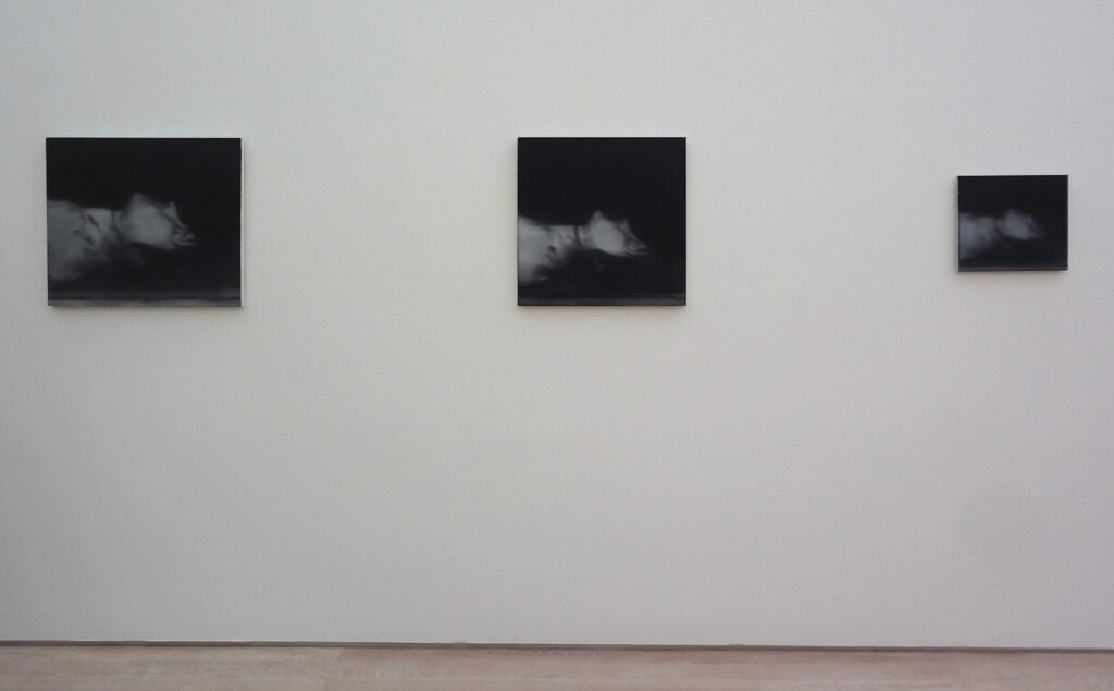ゲルハルト・リヒター Gerhard Richter “18. Oktober 1977 (Tote : Gegenüberstellung) ” 1988, Öl auf Leinwand