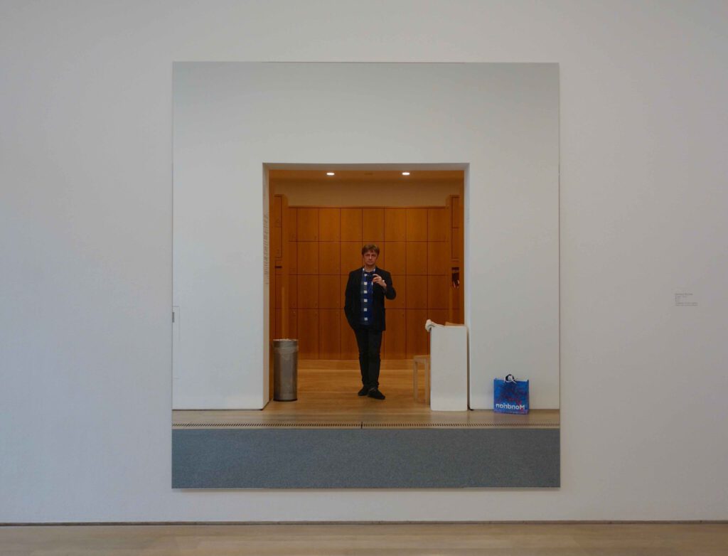 ゲルハルト・リヒター Gerhard Richter Spiegel 2014, Spiegelglas, Kanten angefasst @ Fondation Beyeler 2022