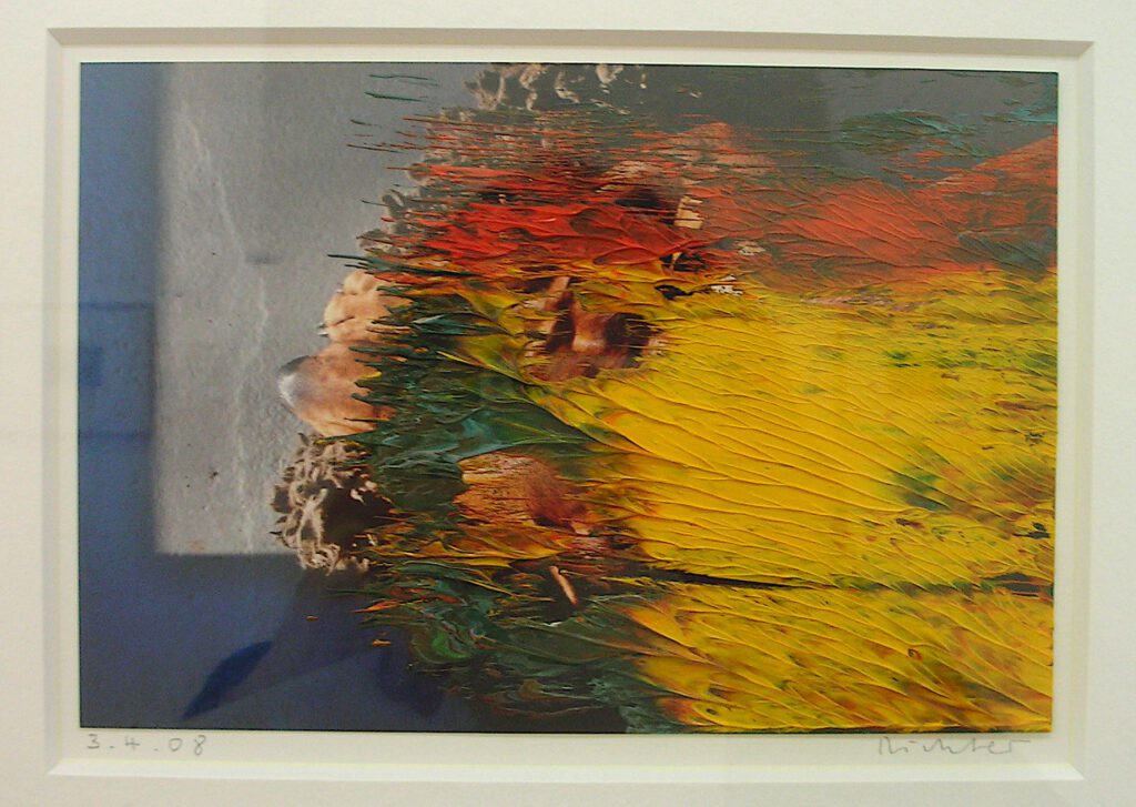 ゲルハルト・リヒター Gerhard Richter 3.4.08 Oil on photograph 12.5 x 18.5 cm