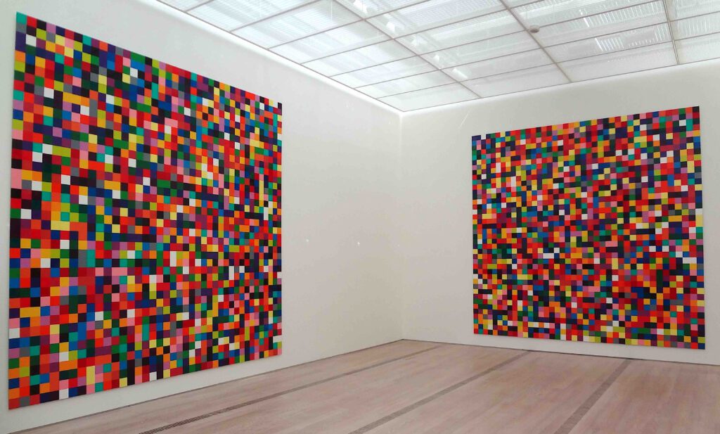 ゲルハルト・リヒター Gerhard Richter “4900 Farben” 2007, Lack auf Alu-Dibond (Fondation Louis Vuitton, Paris) . Part