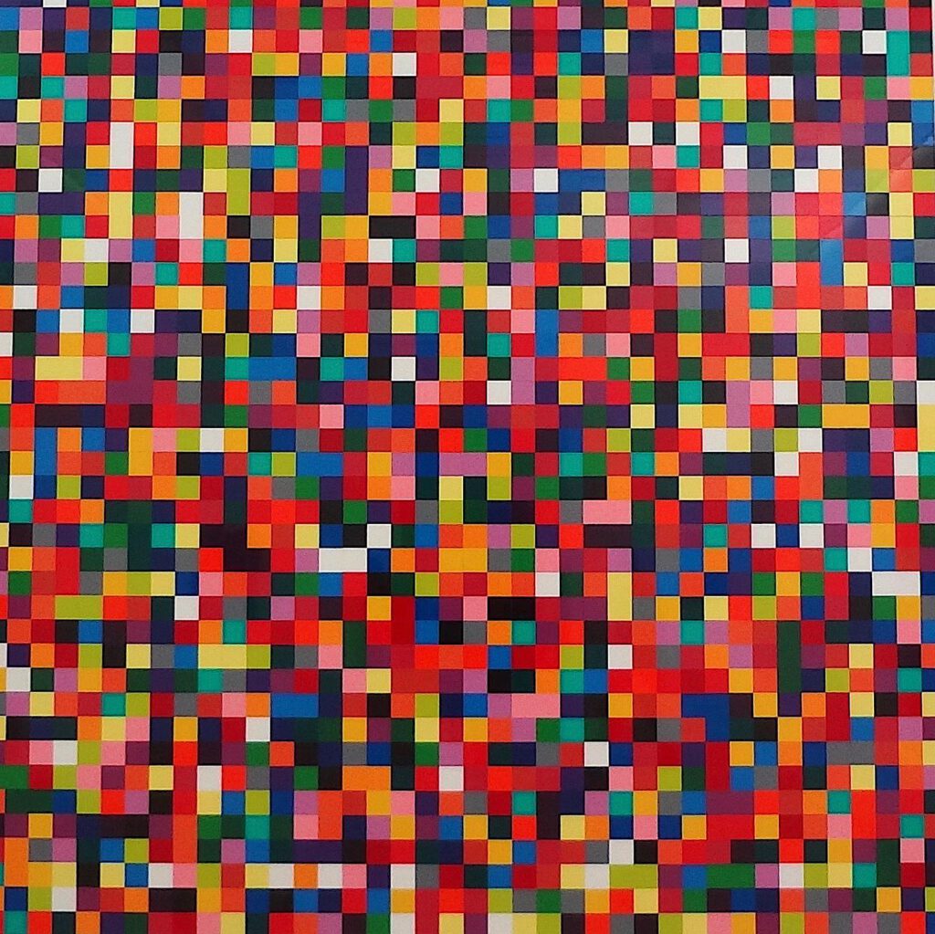 ゲルハルト・リヒター Gerhard Richter “4900 Farben” 2007, Lack auf Alu-Dibond, detail