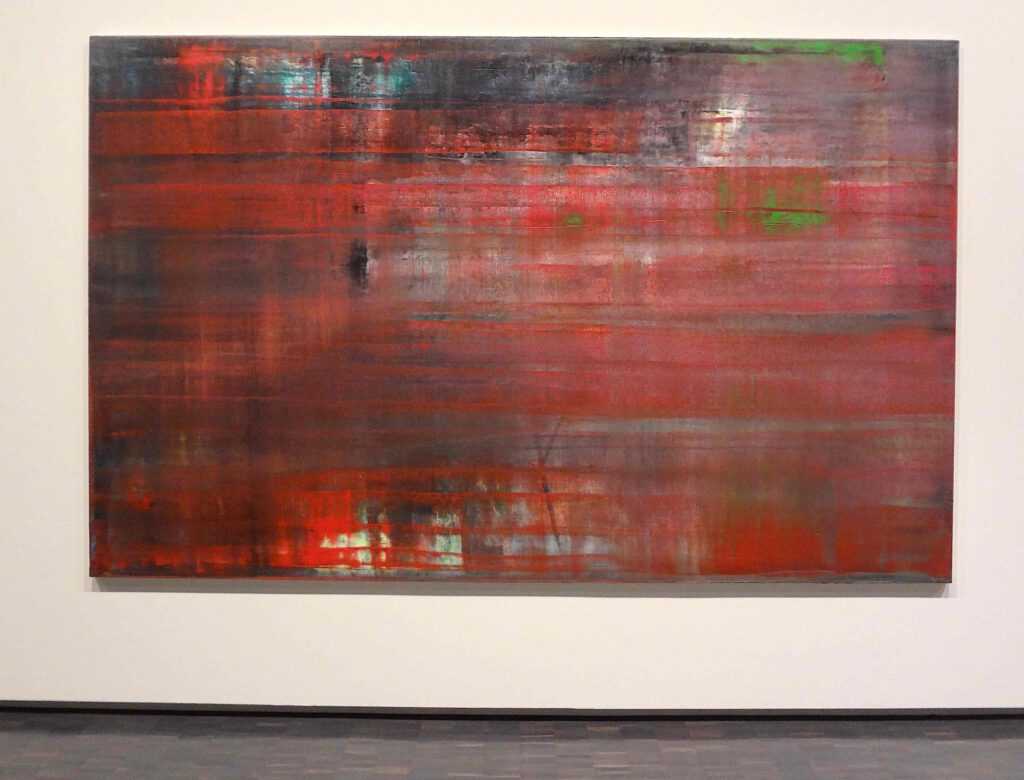 ゲルハルト・リヒター Gerhard Richter “Abstract Picture (Red) ” 1994, Oil on canvas (The National Museum of Modern Art, Tokyo 東京国立近代美術館)