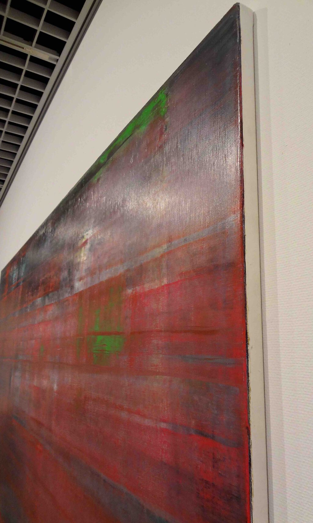 ゲルハルト・リヒター Gerhard Richter “Abstract Picture (Red) ” 1994, Oil on canvas, detail (The National Museum of Modern Art, Tokyo 東京国立近代美術館)