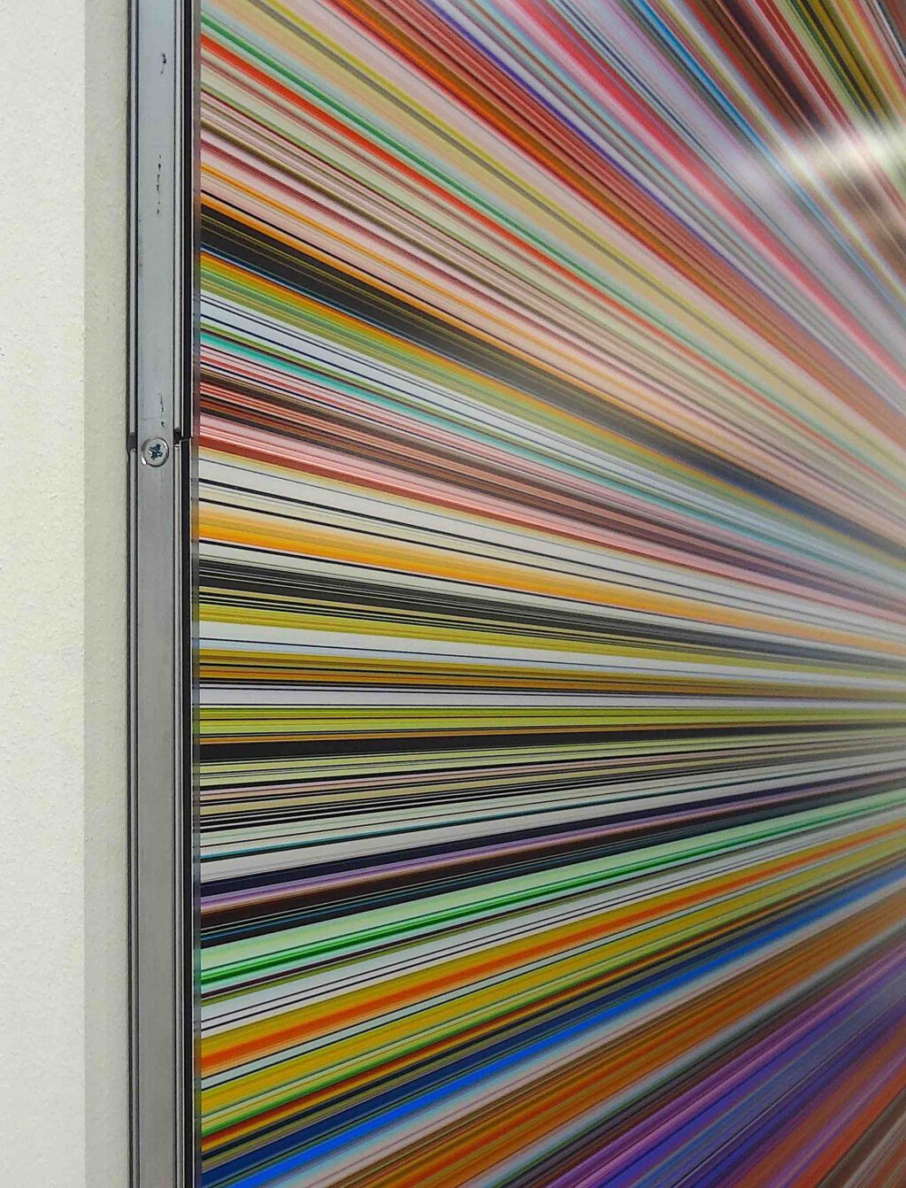 ゲルハルト・リヒター Gerhard Richter “Strip”. Detail. (Executed between 2011 and 2015?) Digital print on paper between Alu Dibond and Perspex (Diasec)