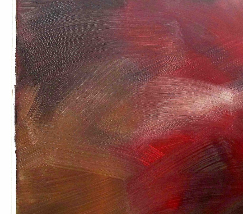 ゲルハルト・リヒター Gerhard Richter “Verkündigung nach Tizian” 1973, Öl auf Leinwand, Teil B, Craquelure Detail