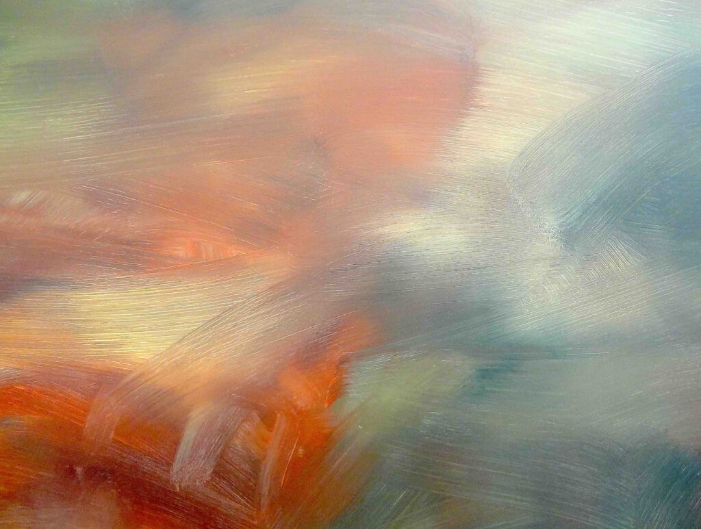 ゲルハルト・リヒター Gerhard Richter “Verkündigung nach Tizian” 1973, Öl auf Leinwand, Teil, Craquelure Detail 2