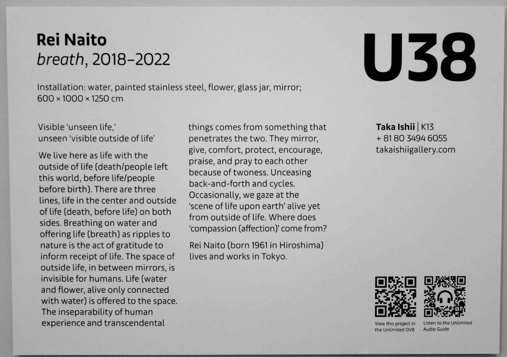 内藤 礼 NAITO Rei @ Art Basel Unlimited 2022