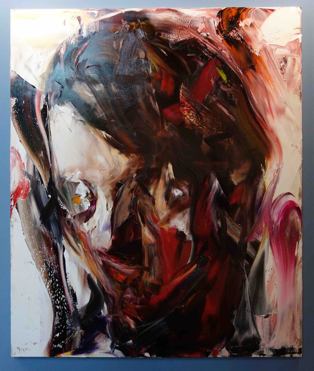 IDA Yukimasa 井田幸昌 “SUMI” 2022. Oil on canvas, 194 x 162 cm. 120.000 US$ @ Mariane Ibrahim , Art Basel Switzerland 2022