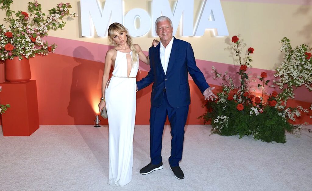 Art Dealer Larry Gagosian with his new girl friend Erica Pelosini (2025)