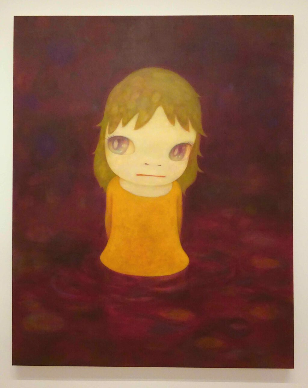 奈良美智 NARA Yoshitomo After the Acid Rain 「酸雨过后 (簡体) 」2006. Acrylic on canvas, 227 x 182 cm. Private collection