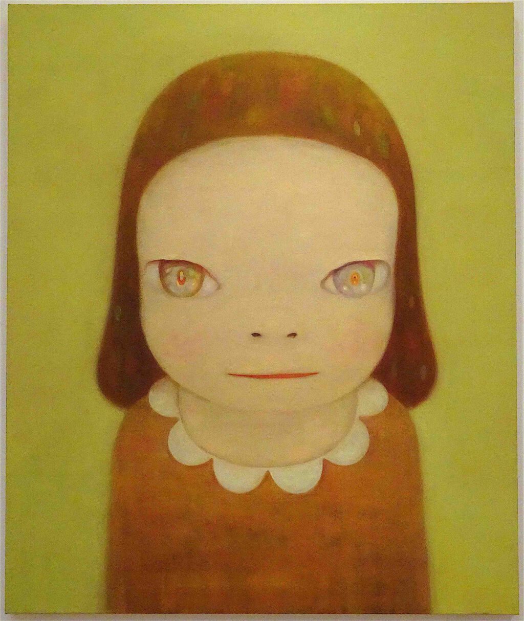 奈良美智 NARA Yoshitomo Miss Margaret 2016. Acrylic on canvas, 194 x 162 cm. The Rachofsky Collection