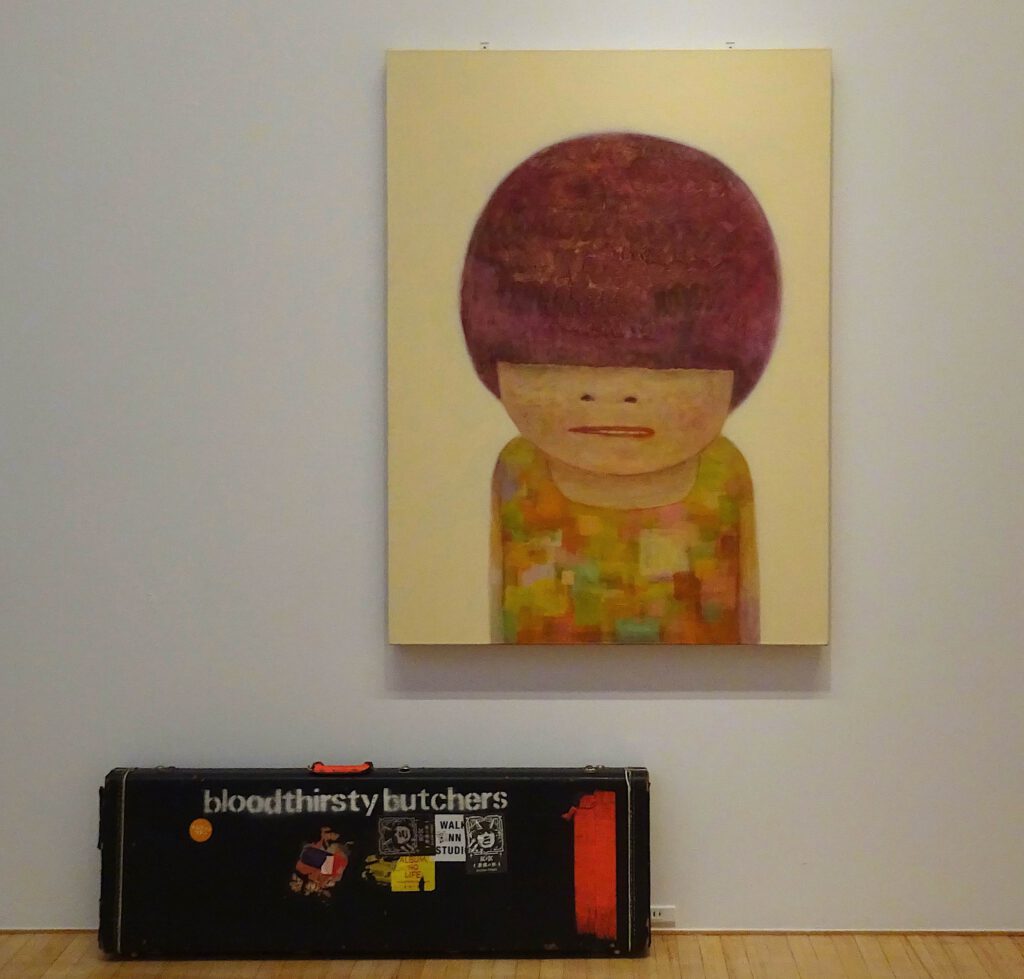 奈良美智 NARA Yoshitomo No Means No 「不行就是不行 (簡体) 」2014. Acrylic on canvas, 131 x 97 cm. Private collection