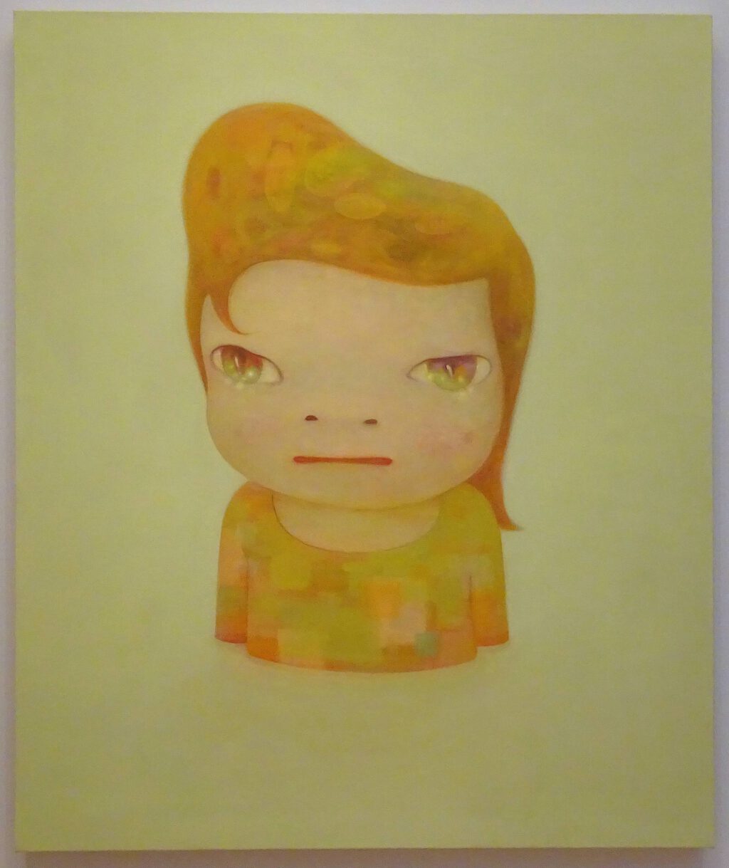奈良美智 NARA Yoshitomo 「ブランキー」 (Blankey (English) ; 布兰奇 (簡体) ) 2012. Acrylic on canvas, 194.8 x 162 cm. Private collection
