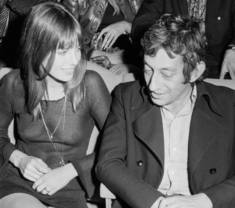 Jane Birkin and Serge Gainsbourg at the Premiere of Slogan 1969