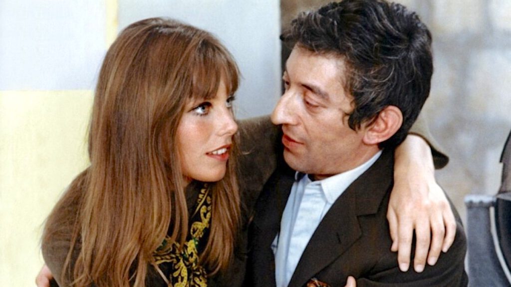 Jane Birkin and Serge Gainsbourg in Slogan 1969
