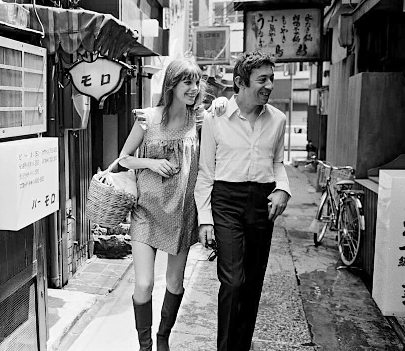 Jane Birkin and Serge Gainsbourg in Tokyo 1971