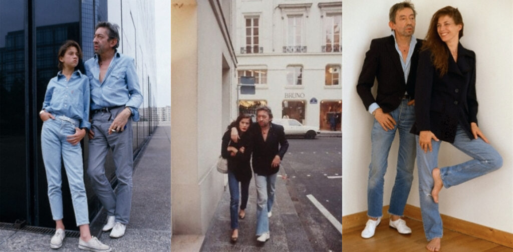 Jane Birkin changed Gainsbourg style. So I got him white Repetto ballet shoes, which he wore without socks