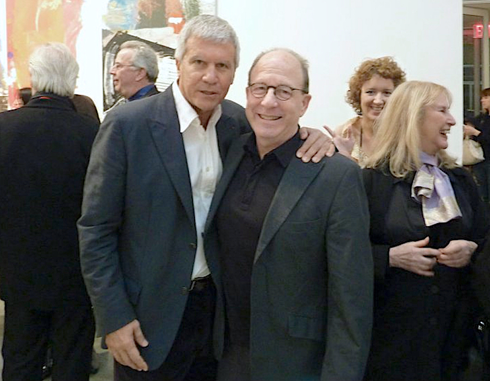 Larry Gagosian with art critic Jerry Saltz 2010