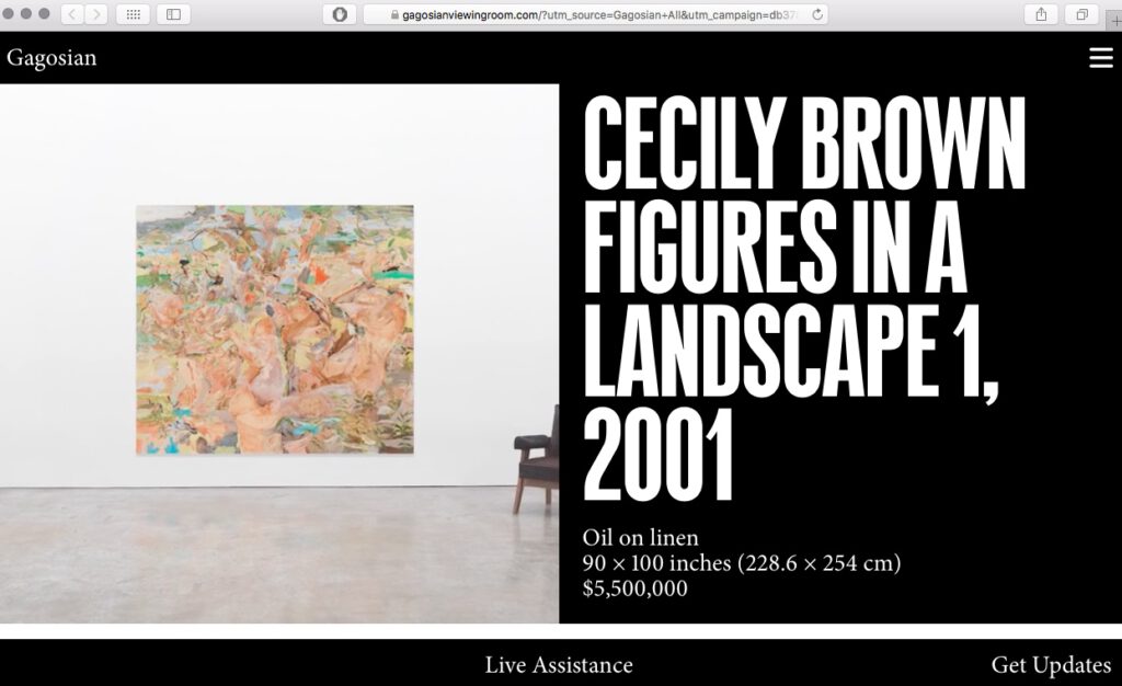 Link from the e-mail by Gagosian Gallery