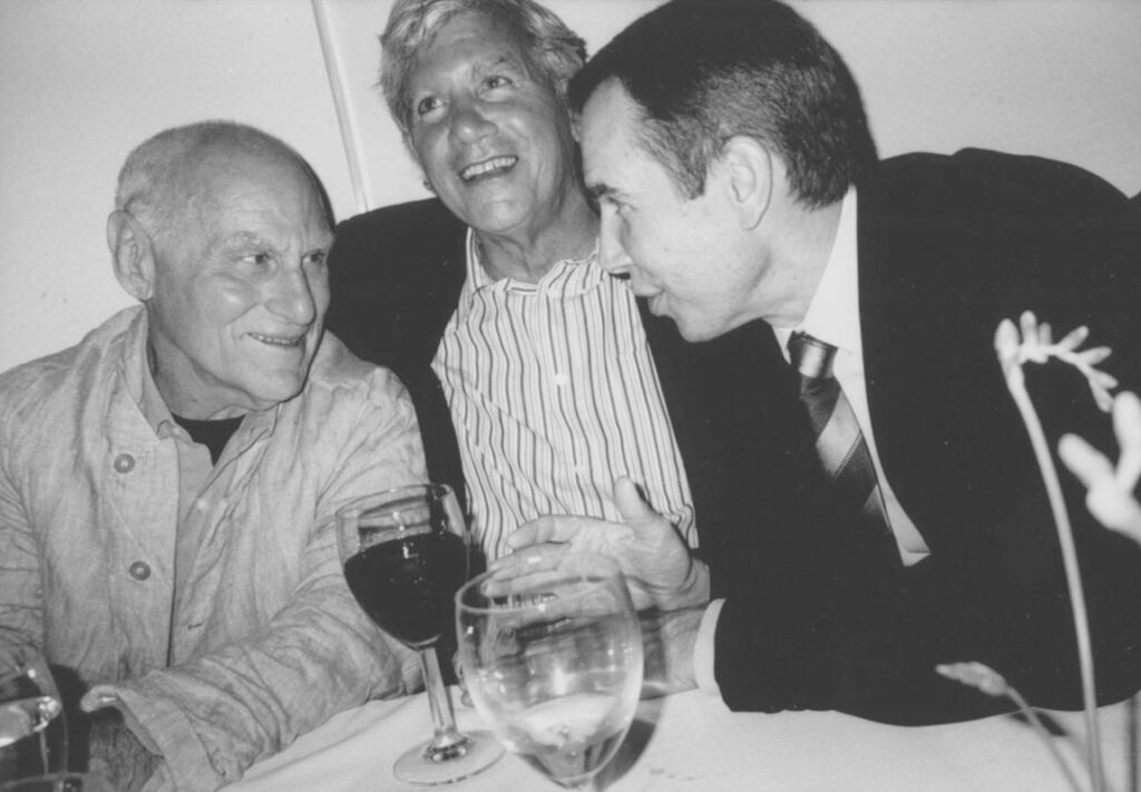 Richard Serra, Larry Gagosian, Jeff Koons, 2005