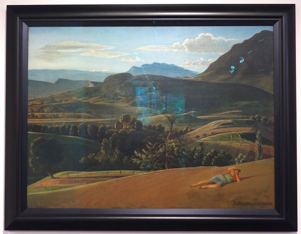BALTHUS Paysage de Champrovent 1941-5, Oil on canvas, 96 x 130 cm @ LUXEMBOURG + CO., Art Basel 2023