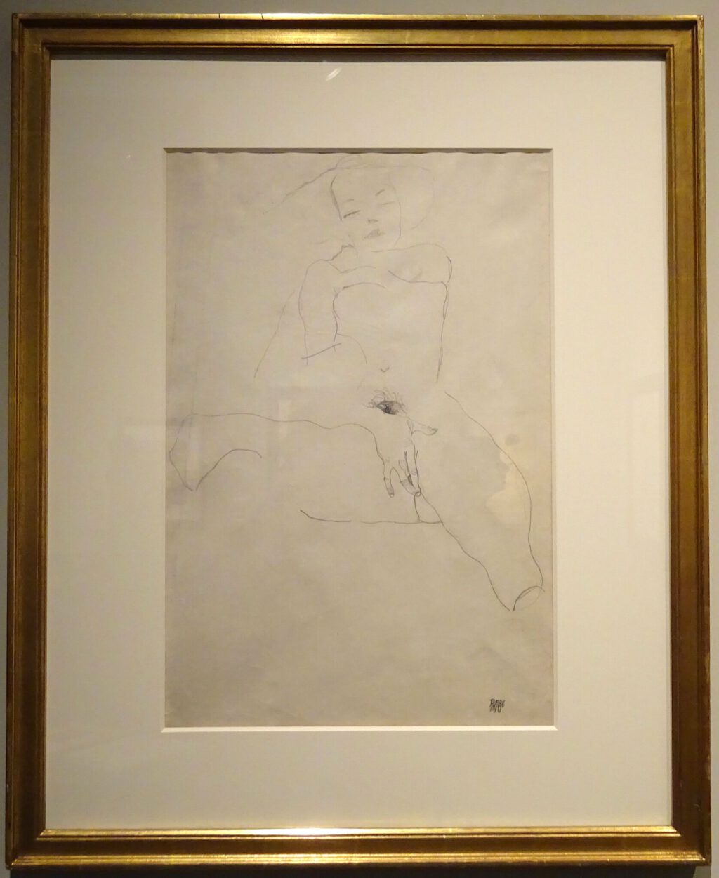 Egon Schiele Female Nude, (Masturbating) 1911, Pencil on paper