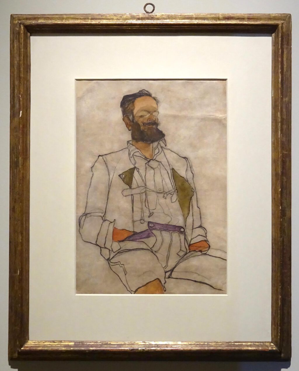 Egon Schiele Portrait of a Gentleman (Carl Konrad von Reininghaus) 1911, Pencil on paper