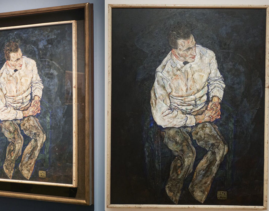 Egon Schiele Portrait von Karl Grünwald 1917, Öl auf Leinwand, 140.7 x 110.2 cm