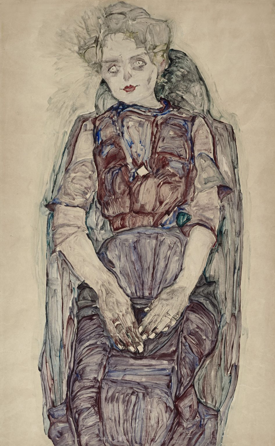 Egon Schiele Sitzende Frau 1910