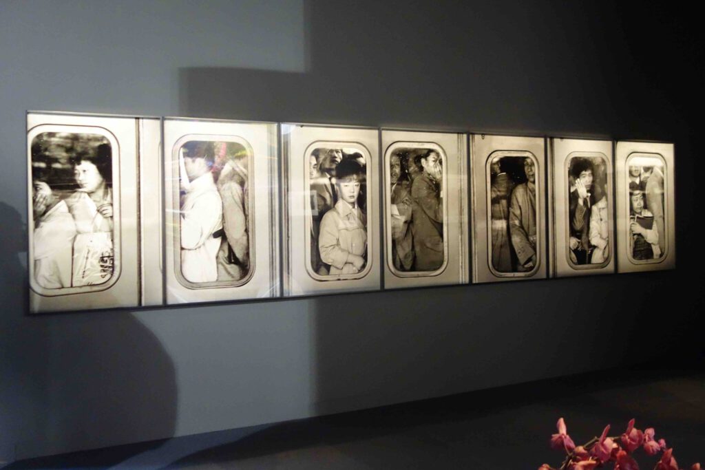 ヒロ (若林 康宏) HIRO (WAKABAYASHI Yasuhiro) “Shinjuku Station, Tokyo, Japan, 1962” Seven gelatine silver prints mounted to board, 120 × 76.8 cm, Edition 4 of 6, + 3 APs @ Hamiltons, Art Basel 2023
