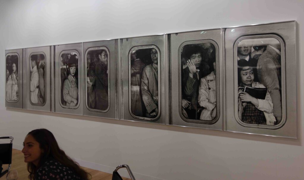 ヒロ (若林 康宏) HIRO (WAKABAYASHI Yasuhiro) “Shinjuku Station, Tokyo, Japan, 1962” Seven gelatine silver prints mounted to board, 120 × 76.8 cm, Edition ? from 6, + 3 APs @ PACE-MACGILL, Art Basel 2019