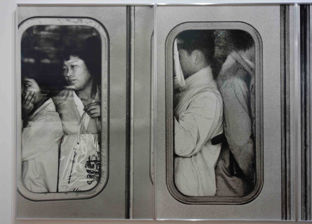 ヒロ (若林 康宏) HIRO (WAKABAYASHI Yasuhiro) “Shinjuku Station, Tokyo, Japan, 1962” Seven gelatine silver prints mounted to board, 120 × 76.8 cm, detail, Edition ? from 6, + 3 APs @ PACE-MACGILL, Art Basel 2019