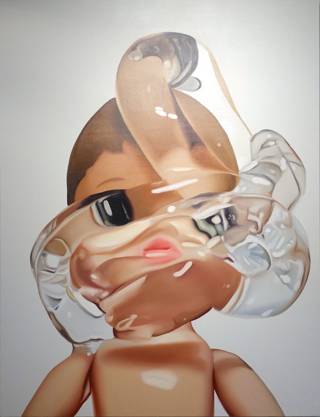TOMOZAWA Kotao 友沢こたお slime CLXXX 2023, oil on canvas, 145.5 x 112 cm