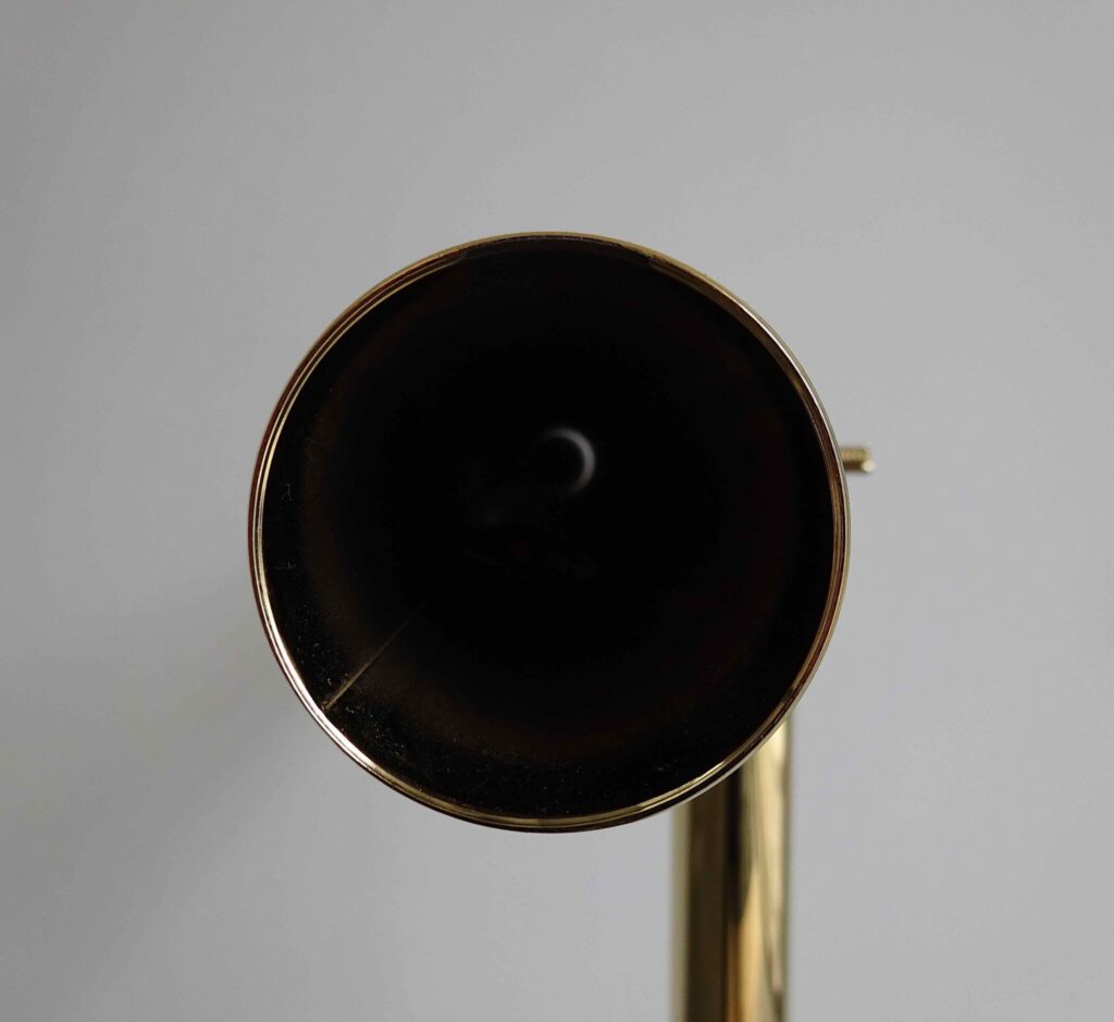 橋本聡 HASHIMOTO Satoshi “Eclipse Observation” 2017. Gold plated pipe