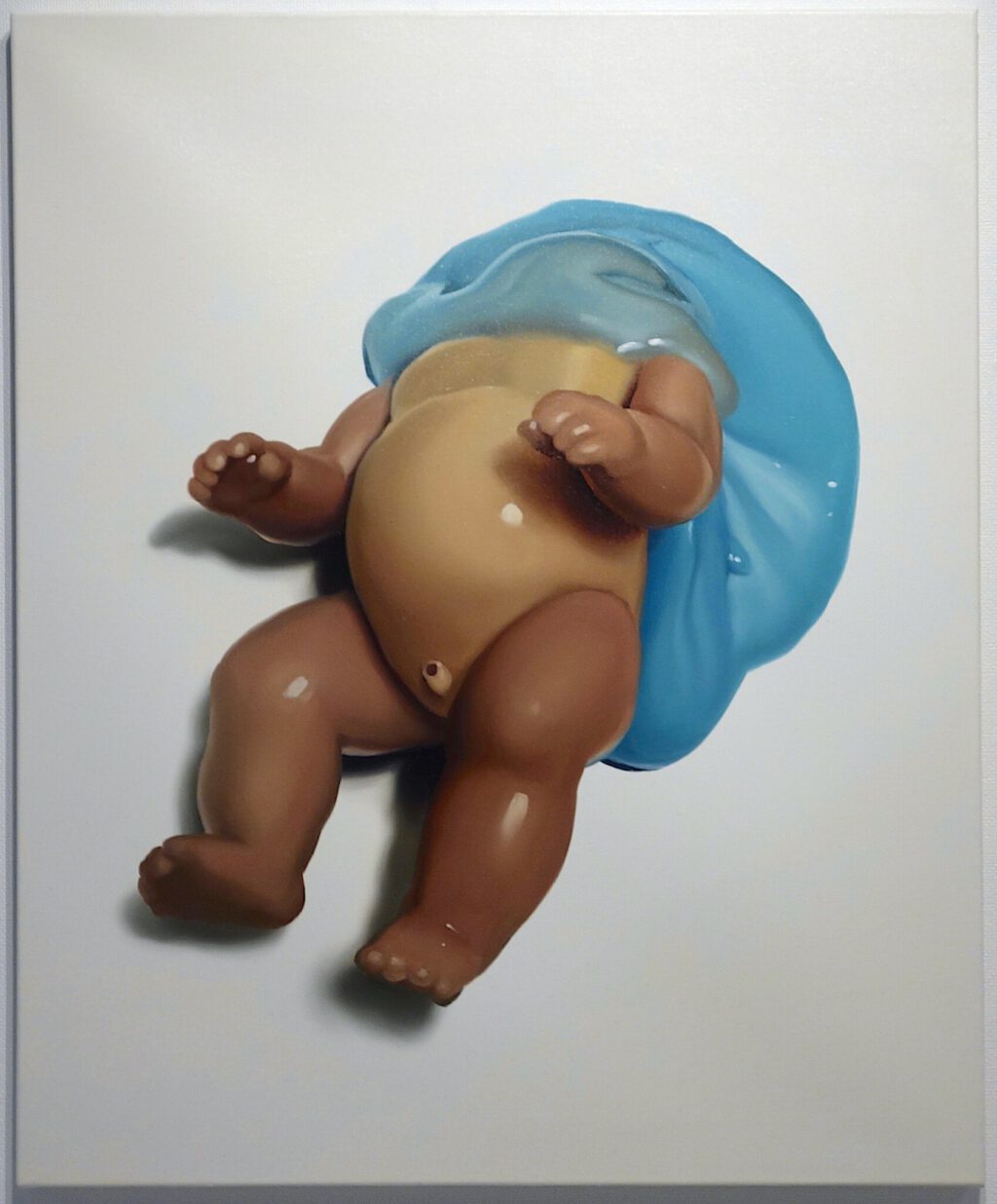 TOMOZAWA Kotao 友沢こたお slime CLXXXV 2023, oil on canvas, 60.6 x 50 cm