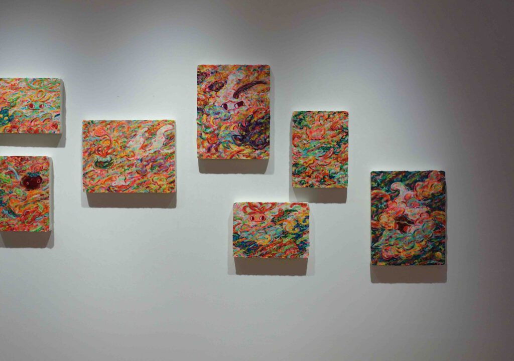 ロッカクアヤコ ROKKAKU Ayako Untitled 2024, acrylic on canvas @ GALLERY TARGET, installation view