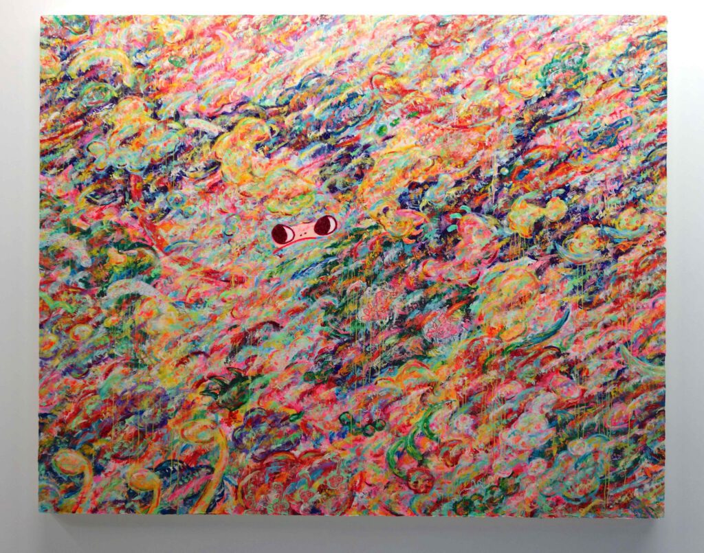 ロッカクアヤコ ROKKAKU Ayako Untitled 2024, acrylic on canvas @ GALLERY TARGET_3