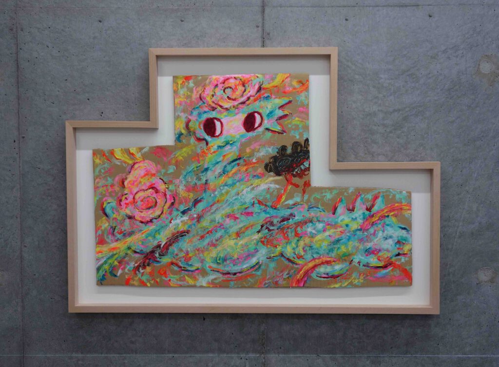 ロッカクアヤコ ROKKAKU Ayako “Untitled” 2024, acrylic on cardboard @ GALLERY TARGET_1
