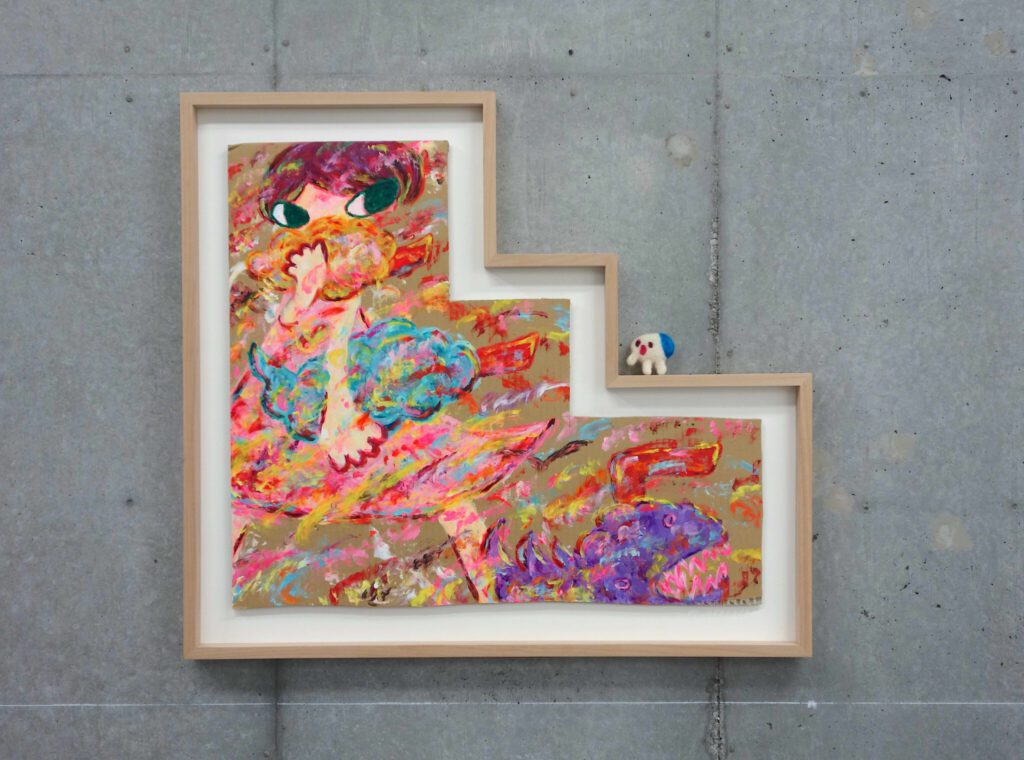 ロッカクアヤコ ROKKAKU Ayako Untitled 2024, acrylic on cardboard @ GALLERY TARGET_3