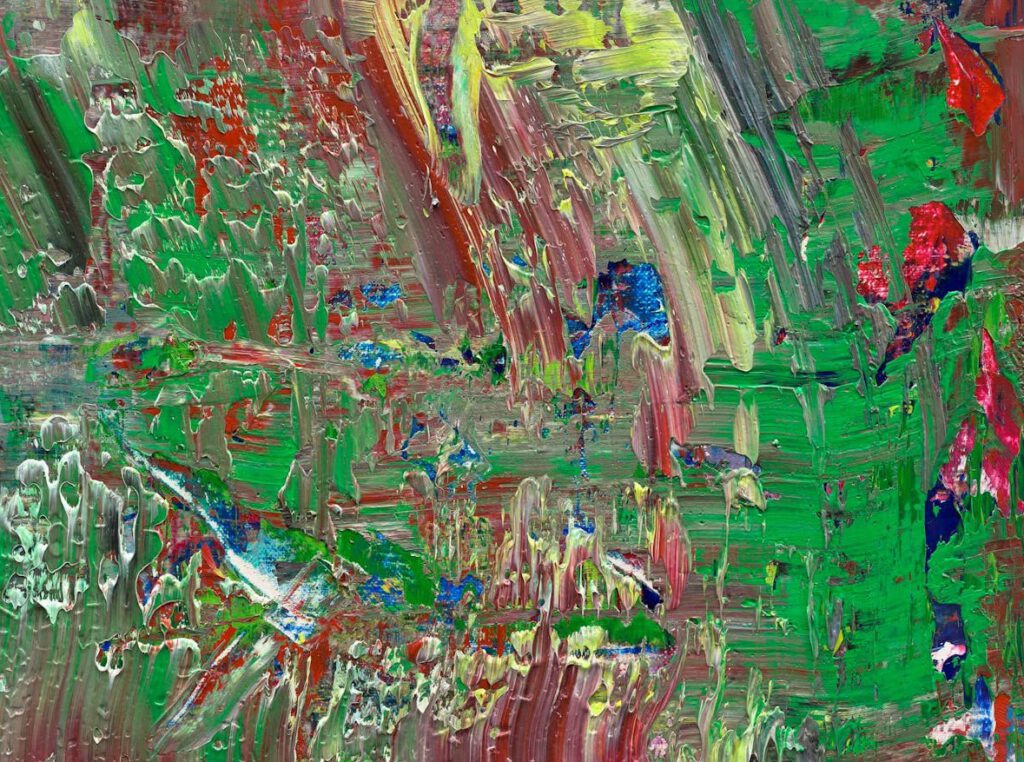 Gerhard Richter Abstraktes Bild 2016 Oil on canvas, 100 x 67 cm, detail 2