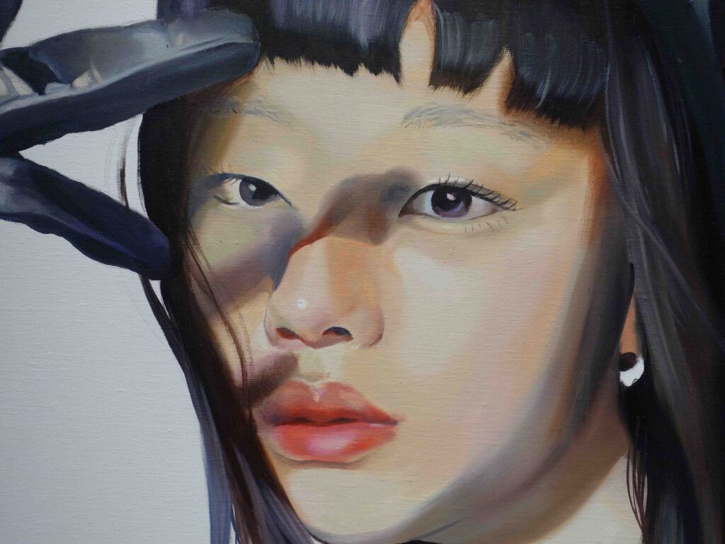 杉山日向子 SUGIYAMA Hinako “As is” 2023, 162 x 130.3 cm, oil on canvas, detail_1